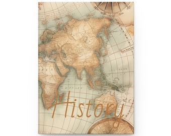 History Hardcover Journal Notebook Matte