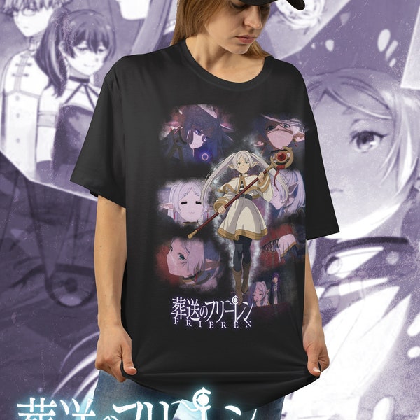 SouSou No Frieren, Frieren, Waifu, Elf, T-shirt, Unisex, Anime, Anime Lovers, Gift For Her, Gift For Him, Manga And Anime, Japan Style