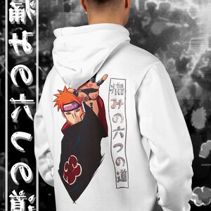 Naruto, Pain Akatsuki, Sudadera con capucha, Sudadera, Amante del anime, Anime, Ropa para adultos, Anime y Manga, Regalo para él, Regalo para ella, Tendo, Shippuden imagen 2