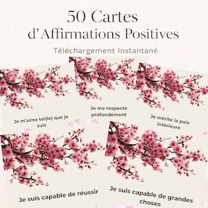 50 Karten mit positiven Affirmationen (PDF) | Selbstvertrauen, Selbstliebe, Motivation | Druckbare Karten