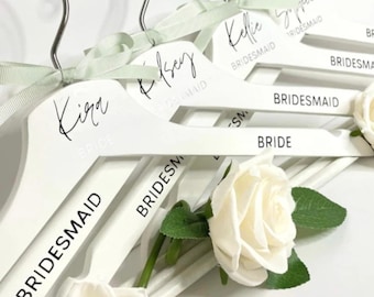 Bridal coat hangers - personalised.