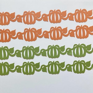 Kreative Erinnerungen Kürbisranke Stanzen | 2 Insgesamt 12-Zoll-Die Cut Borders (2 Farben) | Sammelalben, Karten, Papierhandwerk, Junk Journal