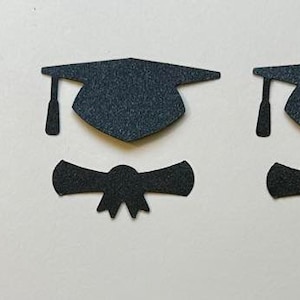 Wykrojniki Creative Memories Graduation Cap & Diploma Die Cut Punch Outs | Zestaw 10 wykrojników | Albumy, karty, ozdoby do papierowych wyrobów rzemieślniczych