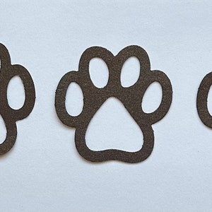Creative Memories Troqueles con forma de pata, Paquete de 5 troqueles en total, Álbumes de recortes, Tarjetas, Adornos para manualidades con papel, 4 colores