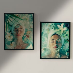 SET DI 2 Decorazioni per saloni di bellezza stampabili, Arte della bellezza, Stampa estetista, Poster dermatologia, Decorazioni per cliniche della pelle, Decorazioni per cosmetici per la pelle, Estetista