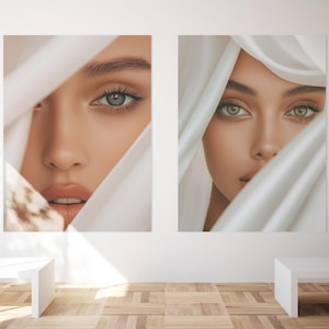 SET OF 2 Printable Beauty Salon Decor, Beauty Art, Beautician Print, Dermatology Poster, Skin Clinic Decor, Cosmetic Skin Decor, Esthetician