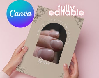 Guide de l'anatomie et de la physiologie des ongles modifiable sur canevas, manuel de beauté des ongles entièrement MODIFIABLE, manuel de l'ongle, manuel de beauté professionnel modifiable