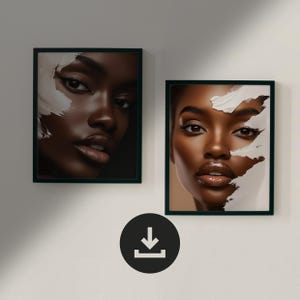 SET OF 2 Printable Beauty Salon Decor, Beauty Art, Beautician Print, Dermatology Poster, Skin Clinic Decor, Cosmetic Skin Decor, Esthetician
