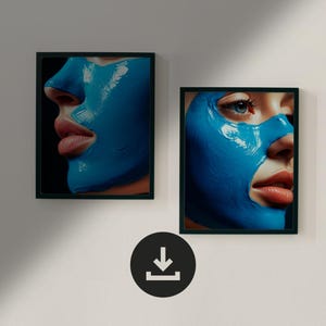 SET OF 2 Printable Beauty Salon Decor, Beauty Art, Beautician Print, Dermatology Poster, Skin Clinic Decor, Cosmetic Skin Decor, Esthetician