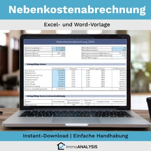 Conta de serviços públicos e carta do inquilino como modelo Excel e Word