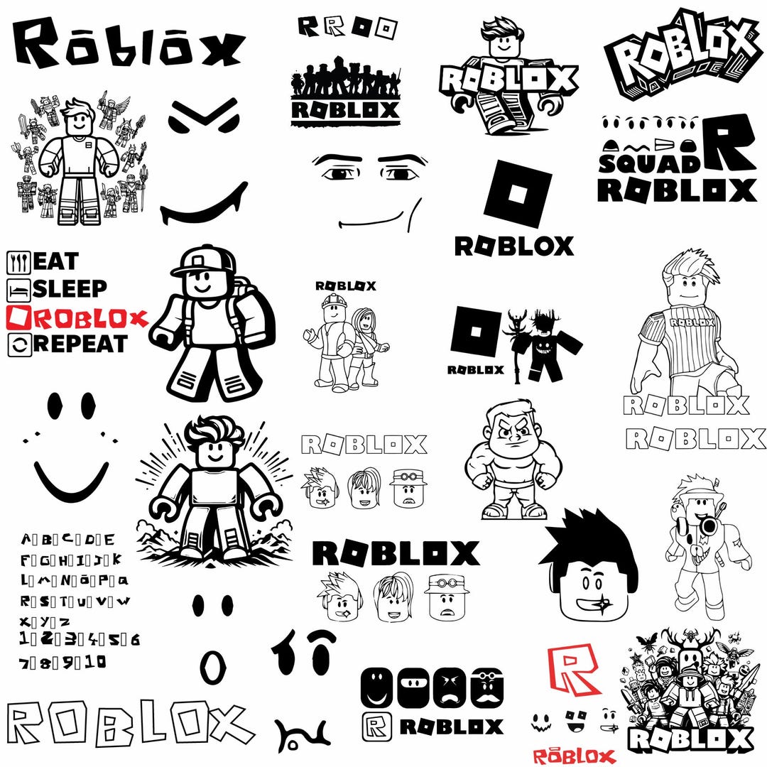Roblox Svg-png Bundle,roblox Boy Svg,roblox Font,gaming Svg, Files for ...