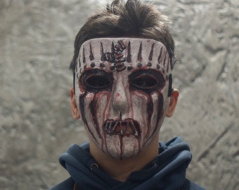 Joey Jordison mask drummer 2008 mask Hard Rock Halloween mask Scary Handmade Heavy metal mask
