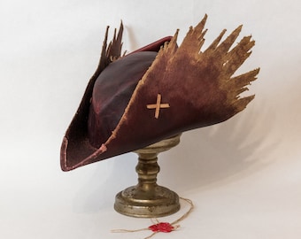 Bloodborne Leather Hat Dragul Old Hunter Hat / tricorn / Djura hat / collectible / cosplay