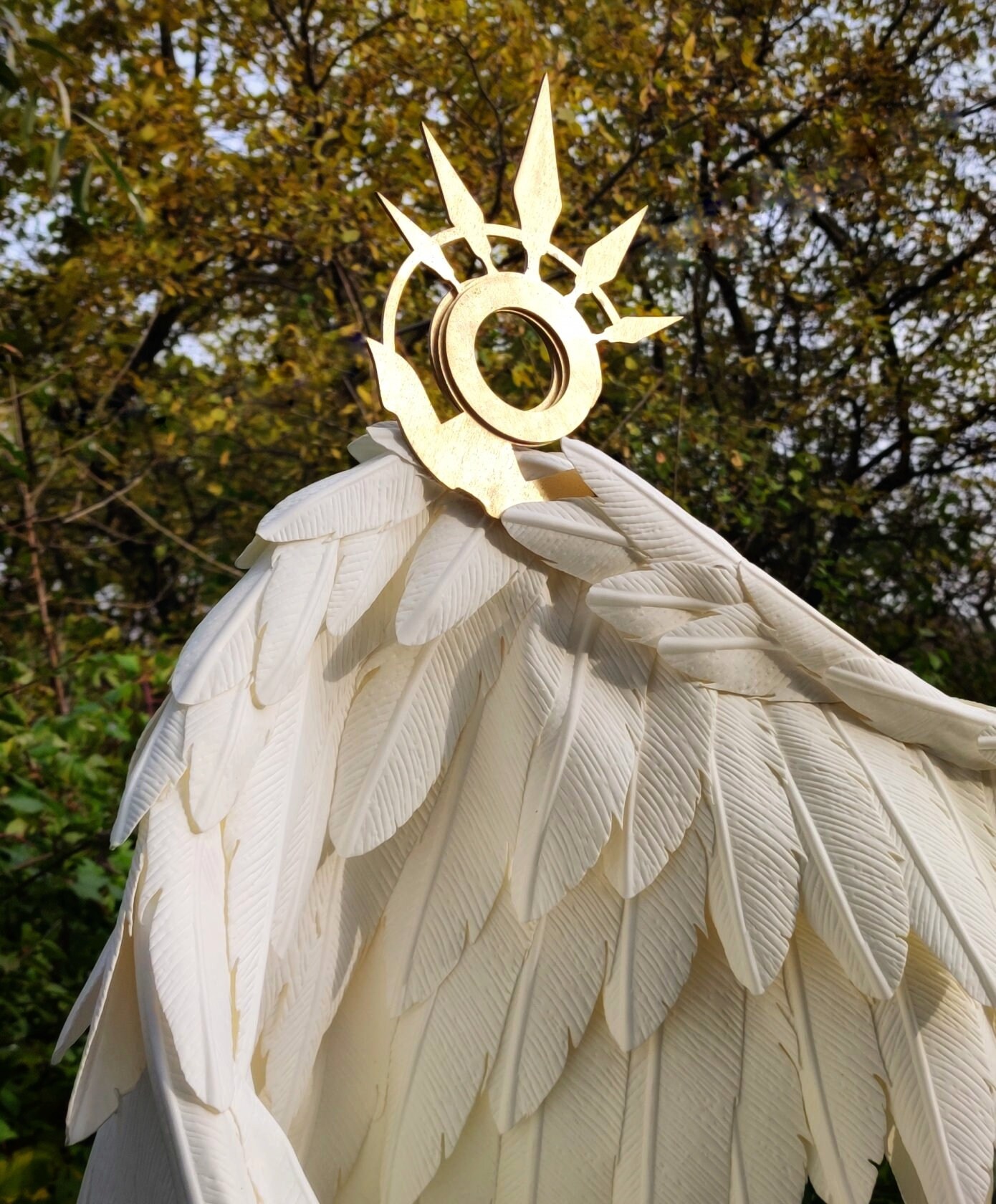 Large White Venti Genshin Impact Cosplay Bendable Wings/photo Props