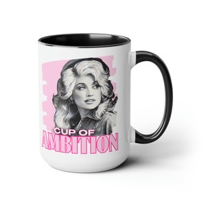 Dolly Parton Cup of Ambition Mug, Ceramic Coffee Cup, 9 to 5 Boss Lady Gift, Country Music Fan Mug, Christmas Gift for Her image 10