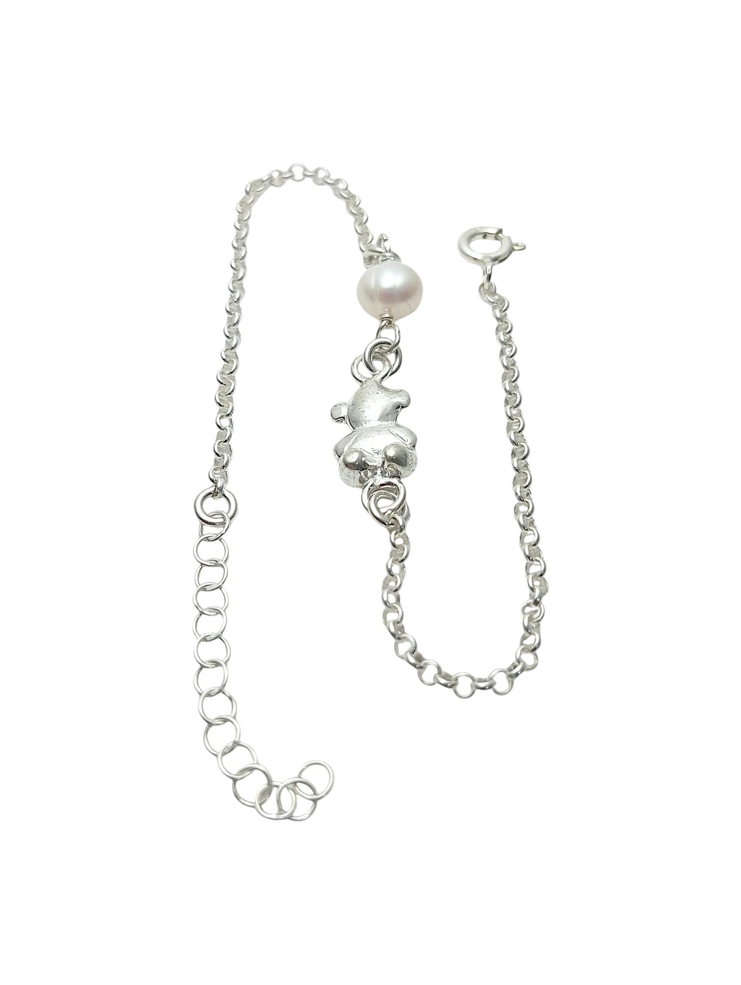 Bracciale panda in argento sterling,gioielli per animali,bracciale panda,regalo per gli amanti degli animali,piccolo ciondolo a pera, gioielli della natura selvaggia,bracciale panda