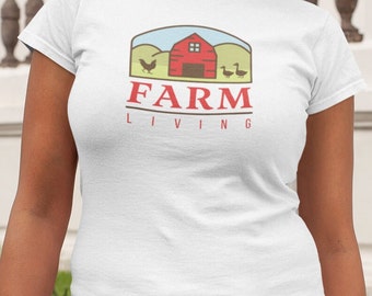 Farm Living Women's Favorite Tee T-shirt Farm Animal Tshirt