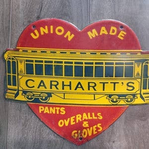 Carhartt Vintage Sign - Etsy