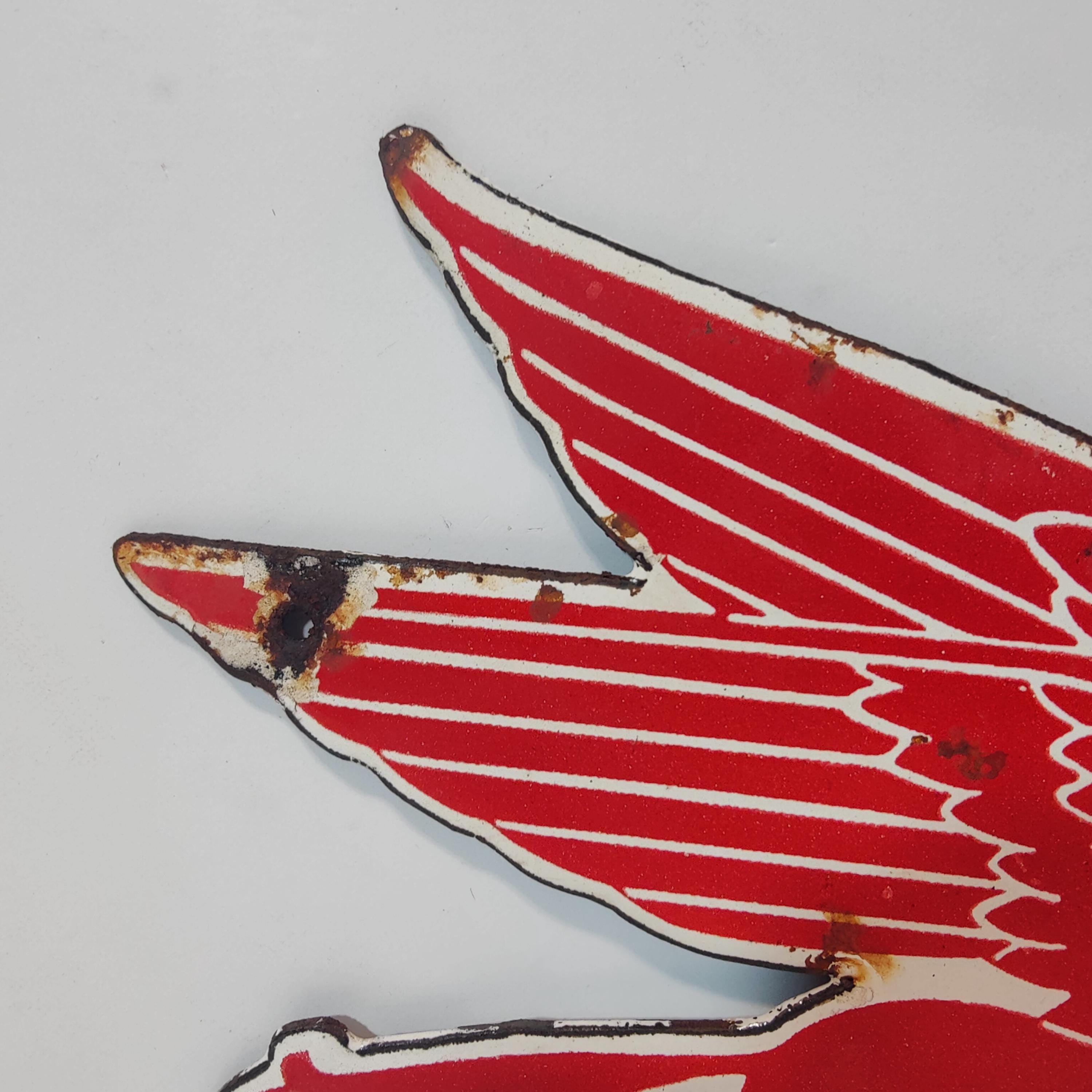 Vintage Pegasus Mobil Oil Porcelain Enamel Metal Metal Sign 9" X 5 ...