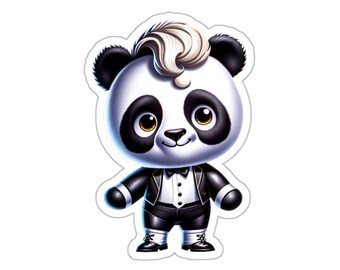 Irish Dancer Panda Sticker // Irish Music Sticker for instrument case, laptop, or water bottle