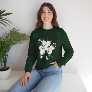 Shamrock Sweatshirt - St Patrick&#39;s Day Lucky Shirt, Womens Shenanigans Sweatshirt, Irish Shirt, St Patrick Y2K, Comfort Color