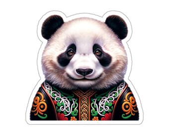Irish Dancer Panda Sticker // Irish Music Sticker for instrument case, laptop, or water bottle