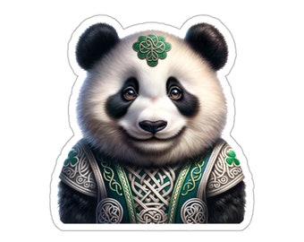 Irish Dancer Panda Sticker // Irish Music Sticker for instrument case, laptop, or water bottle