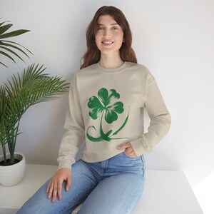 Shamrock Sweatshirt - St Patrick&#39;s Day Lucky Shirt, Womens Shenanigans Sweatshirt, Irish Shirt, St Patrick Y2K, Comfort Color