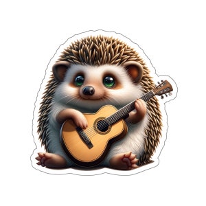 Adesivo de ouriço de guitarra // Adesivo de música irlandesa para caixa de instrumento, laptop ou garrafa de água