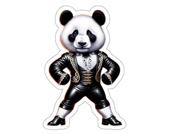 Irish Dancer Panda Sticker // Irish Music Sticker for instrument case, laptop, or water bottle