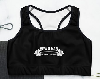 Down Bad Crying at the Gym ** Sport-BH / Gym Top / Cheer Top ** Taylor Swift inspiriertes Geschenk ** TTPD