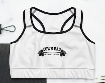 Down Bad Crying at the Gym ** Sport BH / Gym Top / Cheer Top ** Taylor Swift inspiriert Geschenk ** TTPD