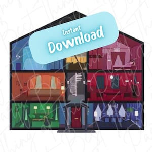 Paquete de archivos Love House {png svg jpg} * Traje de la era de la gira de conciertos de Pop Star Tortured * Descarga instantánea DIY