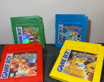 Jumbo Nntendo Game Boy Color Cartrdge 3d Wall Art Pokémon Blue 7x6n