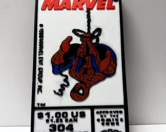 Marvel Inspired Comic Wall Art | 3D Printed Character Plaques | Gamer Room & Comic Room Decor