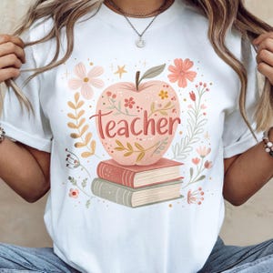 Trending Teacher Shirt png, Back to School Teacher Sublimation Designs, Cute Teacher Design, Teacher Life png,