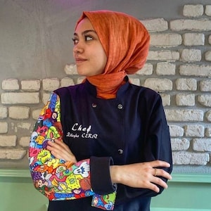 Patterned Personalized Chef Coat Chef Jacket For Man And Women Bartender Uniform Free Embroidery Chef Gift Unisex Restaurant