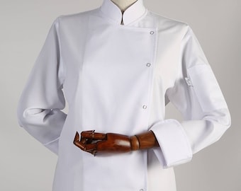 Women Apron Women Chef Jacket Personalized Chef Coat Chef Jacket For Women Bartender Uniform Free Embroidery Chef Gift Unisex Restaurant