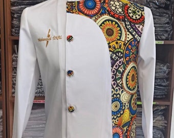 Patterned Personalized Chef Coat Chef Jacket For Man And Women Bartender Uniform Free Embroidery Chef Gift Unisex Restaurant
