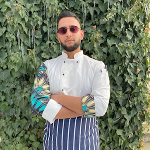 Patterned Personalized Chef Coat Chef Jacket For Man And Women Bartender Uniform Free Embroidery Chef Gift Unisex Restaurant