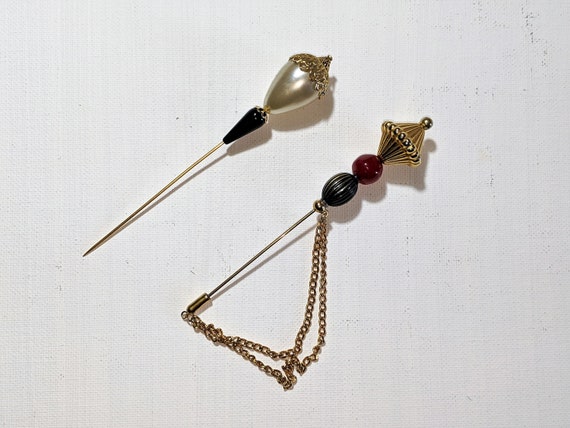 Antique Style Victorian Hair Pin Set Of 2 Hat Or Hair Etsy