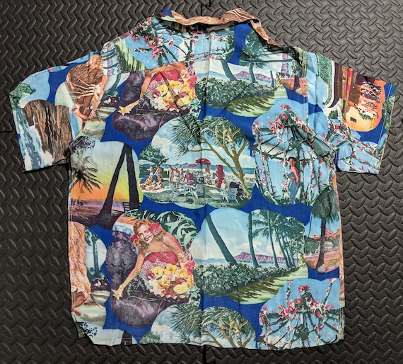 Vintage Hawaiian Shirt. Aloha 1930's to 40's Mid C