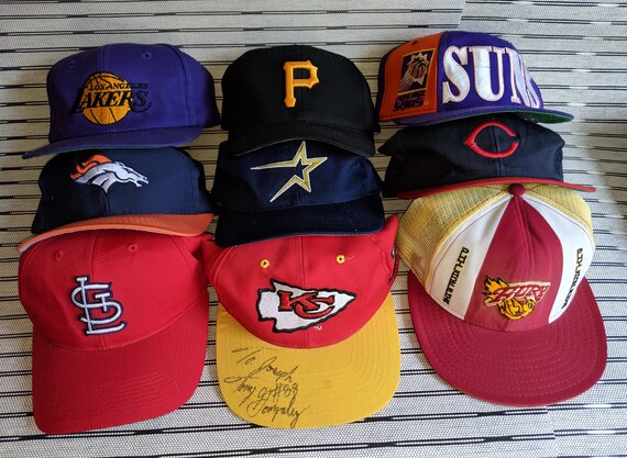 Vintage Sports Snap Back Hats. Adult Trucker or Baseball Style | Etsy