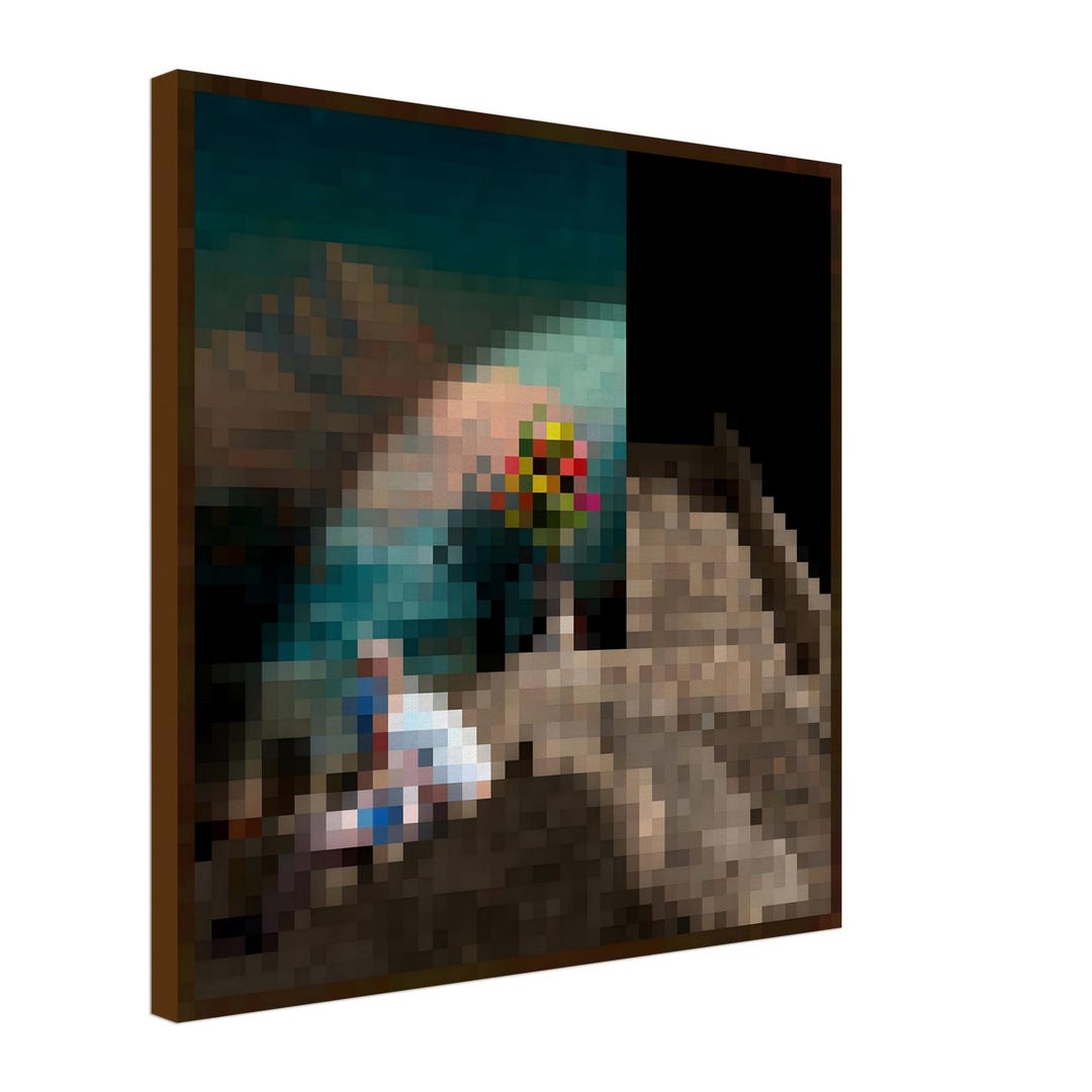 Minecraft Color Paint Minecraft Bouquet Painting - Canvas Wall Art for Gaming Room Decor - Etsy