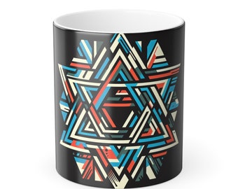 Modern Twist: The Star of David Coffee Mug