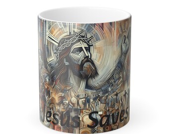Divine Reverie: Contemporary Jesus Savior Mug