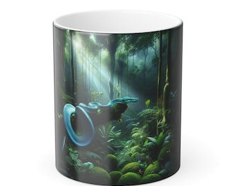 Taza con cambio de color - Pitón arborícola azul verdoso (azul hormonal femenino)
