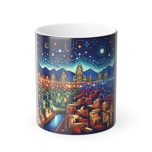 Ancient Dwarka Color Morphing Mug - The Lost City of Lord Krishna