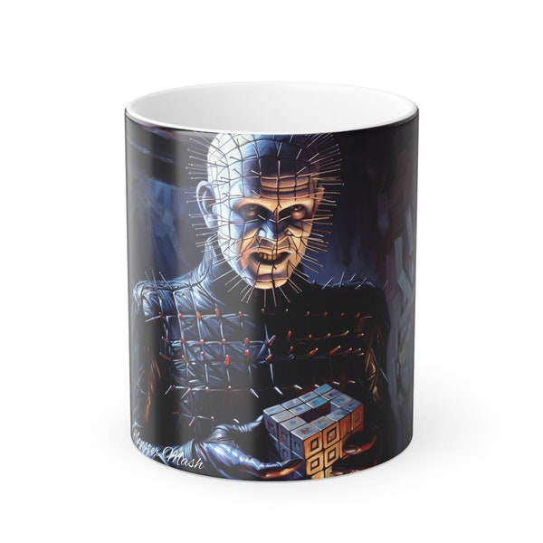 Pinhead's Perk: Hellraiser Inspired Coffee Mug