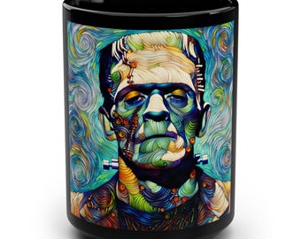 Frankensteins monster kaffemugg - 45 cl gotisk skräckkonstmugg